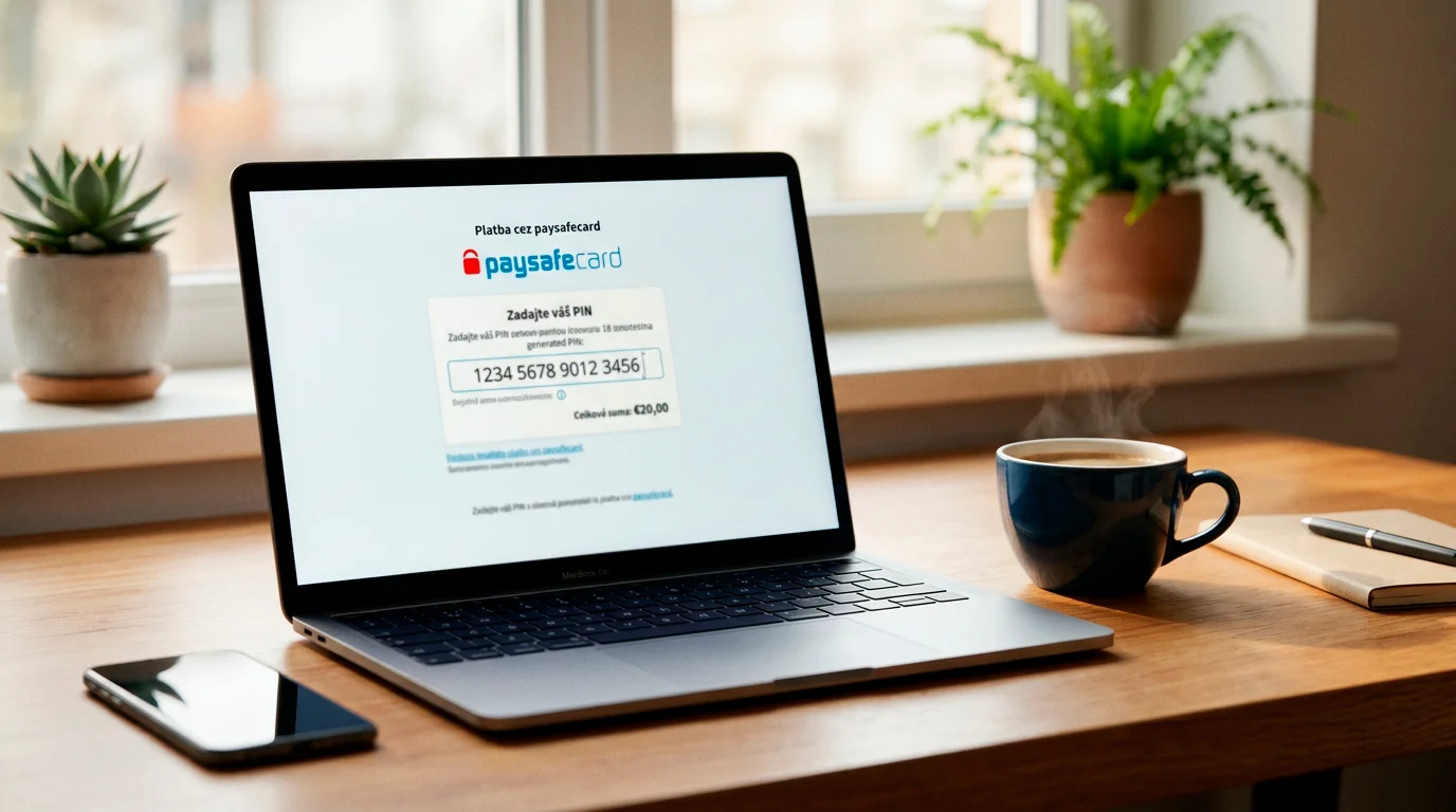 Online nákup paysafecard digitálneho PINu cez internet bez návštevy predajne